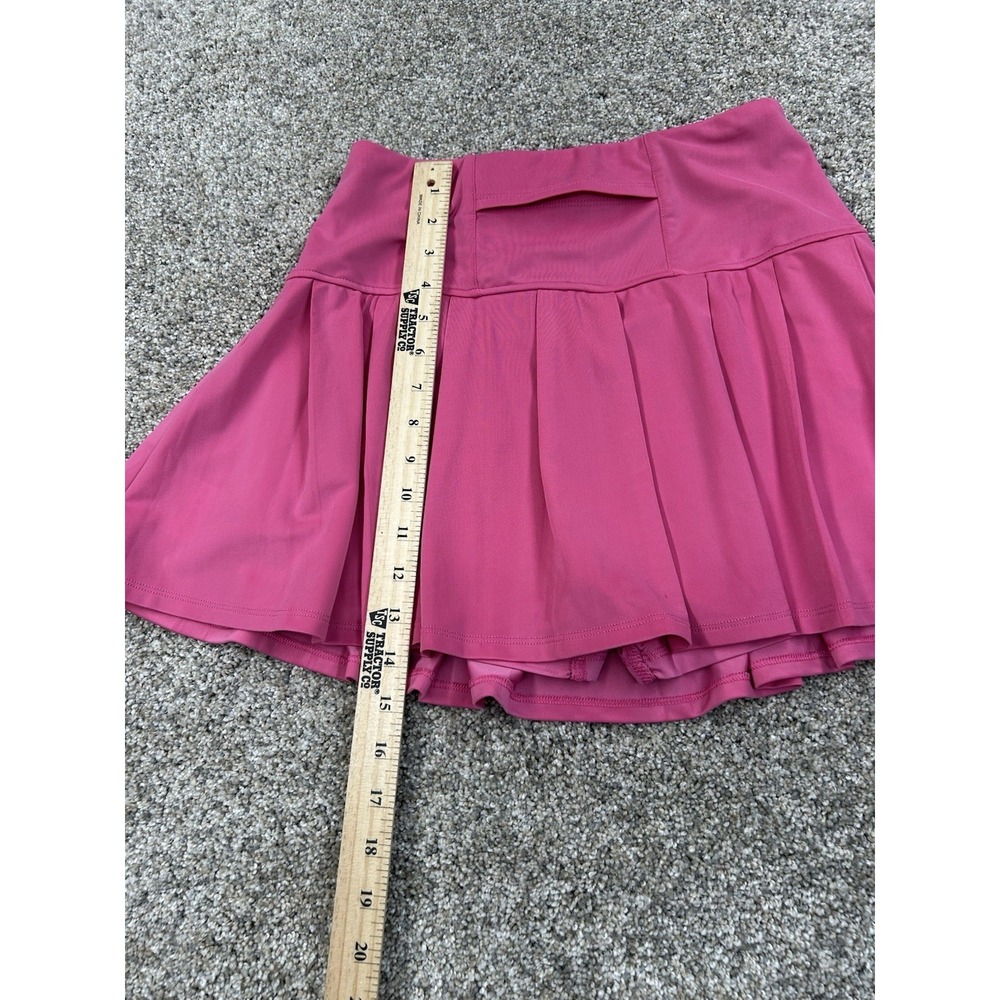 Women Medium Skirt Pickleball Golf Tennis Moisture Wicking Fast Dry Pink - Picture 6 of 7